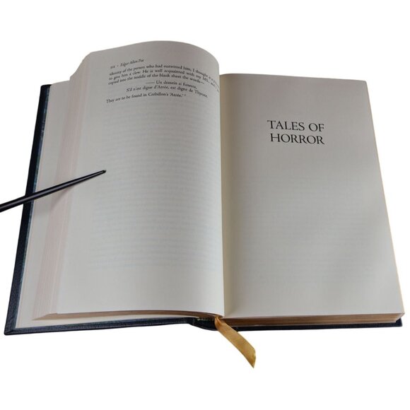 Complete Works of Edgar Allan Poe HC 1997 Tally Hall Gold Edges Ribbon Bookmark - Picture 13 of 14